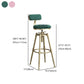 Glam Style Upholstered Bar Stools for Home Armless Stools with Metal Base Clearhalo 'Bar Furniture' 'Bar Stools' 'bar_stools' 'furn' 'furn_bar_stools' 'Furniture' 'furniture_bar_stools' 'Kitchen & Dining Furniture' 1200x1200_032b4fae-b388-405c-ac24-11c0a7730a42