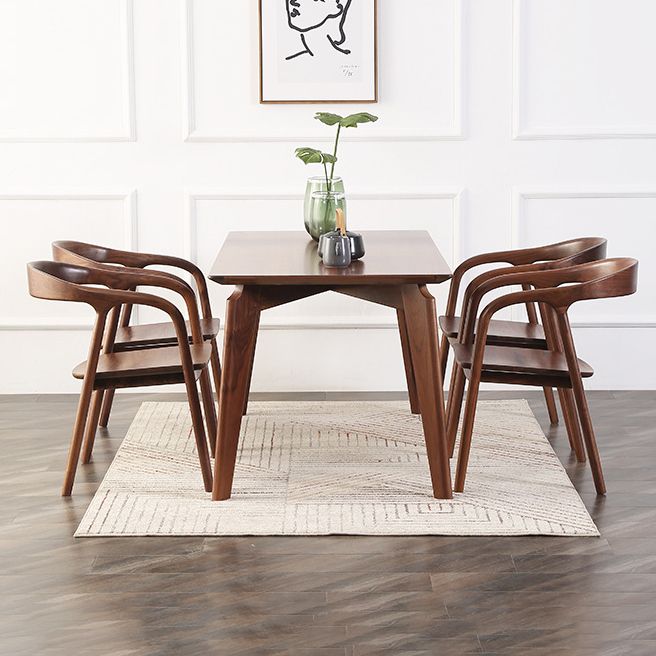 Contemporary Tea Room Wood Arm Chair Walnut and Natural Open Dining Chair Clearhalo ' kitchen&dining_furn' 'Dining Chairs' 'Dining Tables & Seating' 'dining_chair' 'furn' 'furn_dining_chair' 'Furniture' 'furniture_dining_chair' 'Kitchen & Dining Furniture' 'kitchen' 1200x1200_032cd11b-ce0e-4f62-b47c-2e130f2ed2d8