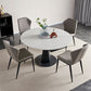 Extendable Round Dining Table Modern Sintered Stone Table with Metal Pedestal Base Clearhalo ' dining_table' 'Dining Tables & Seating' 'Dining Tables' 'furn' 'furn_dining_table' 'Furniture' 'furniture_dining_table' 'Kitchen & Dining Furniture' 'kitchen&dining_furn' 'kitchen' 'kitchen_dining_table' 1200x1200_032e5f73-7ffd-433e-8048-a1c4aeb7f619
