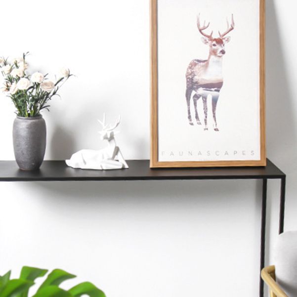 Tabla de acento de rectángulo de la consola moderno de hierro para 1 estante para el salón