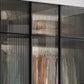 Glass and Wood Wardrobe Cabinet Modern Hinged Wardrobe Armoire