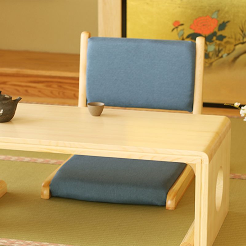 Chaise sans bras en lin16.9 "L x 20,8" W x 18,1 "H Chaise d'image en bois massif