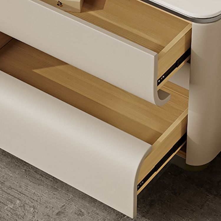 Table table de chevet de lit contemporain avec 2 tiroirs