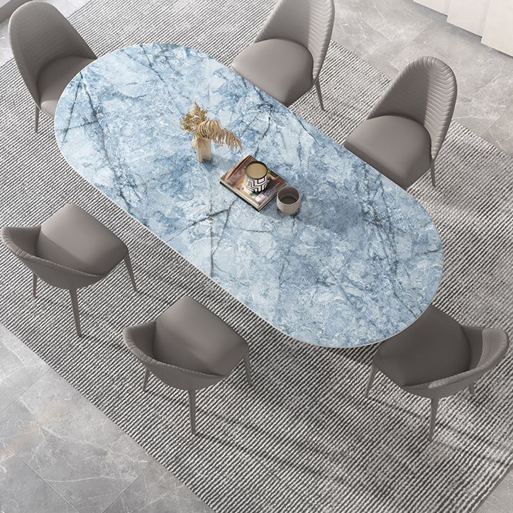 Metal Oval Traditional Luxury Dining Table Sintered Stone Table with Double Pedestal Clearhalo ' dining_table' 'Dining Tables & Seating' 'Dining Tables' 'furn' 'furn_dining_table' 'Furniture' 'furniture_dining_table' 'Kitchen & Dining Furniture' 'kitchen&dining_furn' 'kitchen' 'kitchen_dining_table' 1200x1200_0331b599-bdbf-4577-b59d-28a27aeac0f6