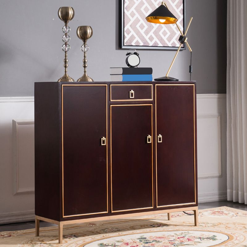 Tavolo da buffet moderno Scheda laterale in legno massiccio con armadi e cassetti