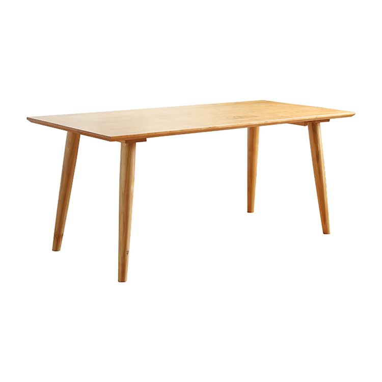 Solid Wood Dining Table Modern Brown Dining Table with 4 Legs Clearhalo 'Dining Tables & Seating' 'Dining Tables' 'dining_table' 'furn' 'furn_dining_table' 'Furniture' 'furniture_dining_table' 'Kitchen & Dining Furniture' 1200x1200_0332b140-d795-44f9-8ba9-346eb9c0d0b6