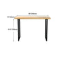 Light Brown Modern Style Bar Table Solid Wood Bar Table with Metal Base Clearhalo 'Bar Furniture' 'Bar Tables' 'bar_tables' 'furn' 'furn_bar_tables' 'Furniture' 'furniture_bar_tables' 'Kitchen & Dining Furniture' 1200x1200_0332c99c-09a2-4db3-a22e-991618b30619