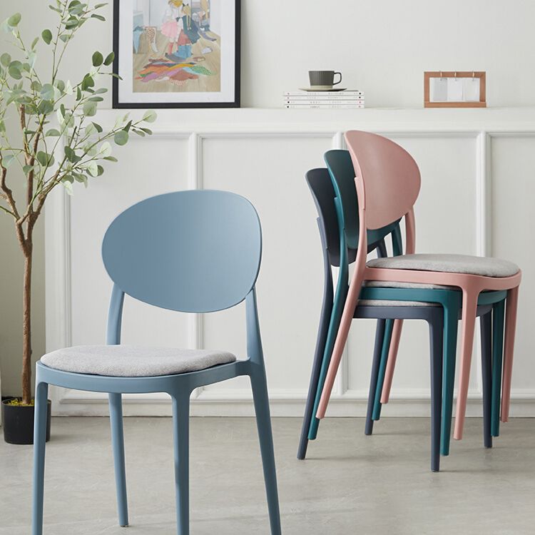 Nordic Plastic Open Back Dining Side Chair 33"H Acrylic Dining Chair for Restaurant Clearhalo ' kitchen&dining_furn' 'Dining Chairs' 'Dining Tables & Seating' 'dining_chair' 'furn' 'furn_dining_chair' 'Furniture' 'furniture_dining_chair' 'Kitchen & Dining Furniture' 'kitchen' 1200x1200_03333a5a-9b10-41a1-b4e4-ff7229410dc1