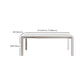 Modern Style 1/3/4/5/7 Pieces Dining Table Rectangle Stone Extendable Furniture in White Clearhalo 'Dining Room Sets' 'Dining Tables & Seating' 'dining_room_set' 'furn' 'furn_dining_room_set' 'Furniture' 'Kitchen & Dining Furniture' 1200x1200_03339ab1-5779-4ad7-bd30-04ee1f75c7c7