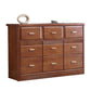 Glam Rubber Wood Storage Chest Home Horizontal Chest with 9 Drawers Clearhalo 'Bedroom Furniture' 'Dressers & Chests' 'dressers_chests' 'furn' 'furn_dressers_chests' 'Furniture' 1200x1200_03365695-1b73-4875-990d-2cd4ae7a2de8