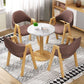 Upholstered Scandinavian Coffee Shop Arm Chair Open Matte Finish Dining Chair Clearhalo ' kitchen&dining_furn' 'Dining Chairs' 'Dining Tables & Seating' 'dining_chair' 'furn' 'furn_dining_chair' 'Furniture' 'furniture_dining_chair' 'Kitchen & Dining Furniture' 'kitchen' 1200x1200_03372e05-709e-47fe-8743-4256597b9ff0