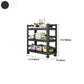Open Bookshelf Modern Metal Home Study Living Room Removable Bookcase