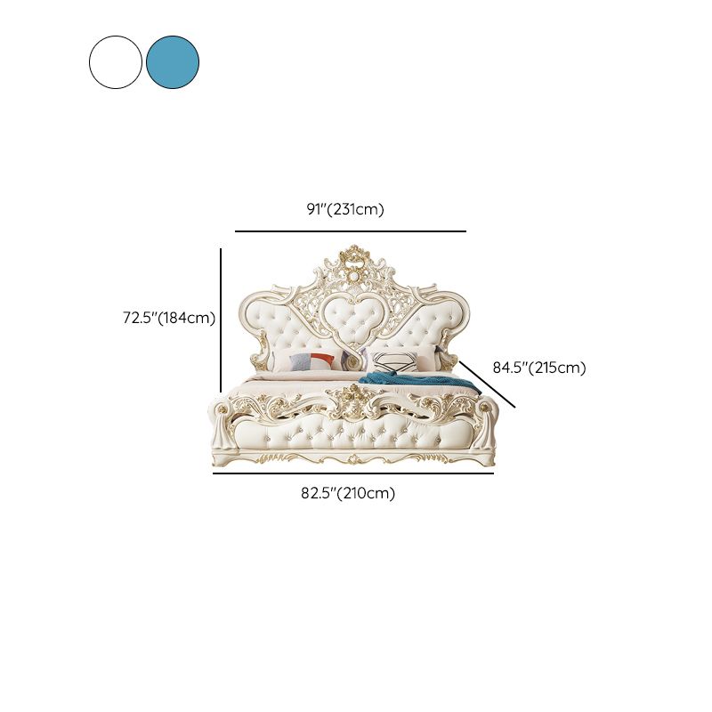 Victoriaans standaard bed gestoffeerd hoofdeinde getuft dennenhoutpaneel bed