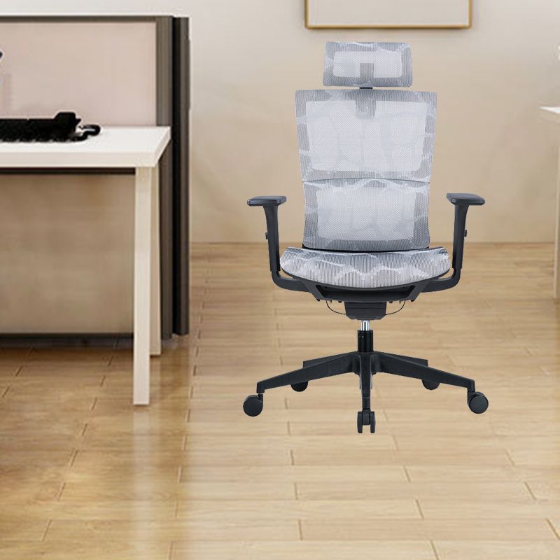 Modern Tilt Mechanism Swivel Chair Ergonomic Gray Mesh Desk Chair Clearhalo 'furn' 'furn_office_chair' 'Furniture' 'Office Chairs' 'Office Furniture' 'office_chair' 1200x1200_033cded3-76b2-4383-8906-886a6496be57
