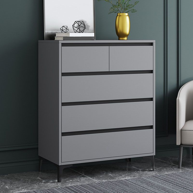 Modern Gray Storage Chest Soft-Close Drawers Wood Dresser for Bedroom Clearhalo 'Bedroom Furniture' 'Dressers & Chests' 'dressers_chests' 'furn' 'furn_dressers_chests' 'Furniture' 1200x1200_033d81e9-00db-4600-a86b-83fc72bd67ba
