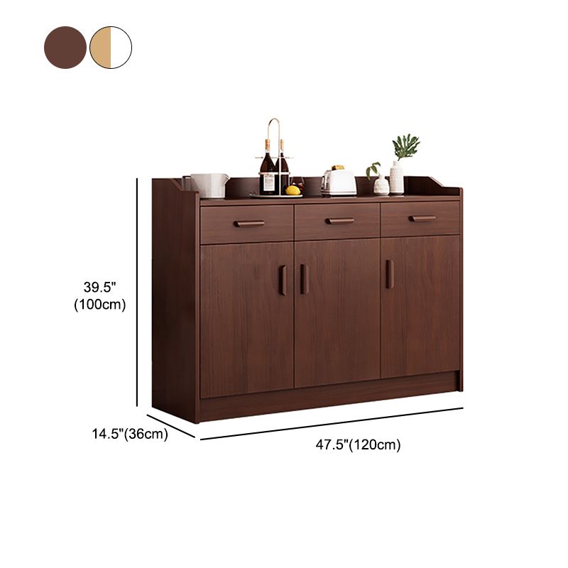 Wood Living Room Sideboard Cabinet Modern Credenza with Storage and Drawer Clearhalo 'buffet_sideboard' 'Buffets & Sideboards' 'furn' 'furn_buffet_sideboard' 'Furniture' 'furniture_buffet_sideboard' 'Kitchen & Dining Furniture' 1200x1200_033dfcd3-0e88-40fc-928e-21080bfb4933