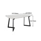 Modern Style Rectangle Dining Table Stone Dining Room Collection for Indoor Clearhalo 'Dining Tables & Seating' 'Dining Tables' 'dining_table' 'furn' 'furn_dining_table' 'Furniture' 'furniture_dining_table' 'Kitchen & Dining Furniture' 'kitchen' 'kitchen_dining_table' 1200x1200_03407836-138c-4e0a-a505-e9f337dea341