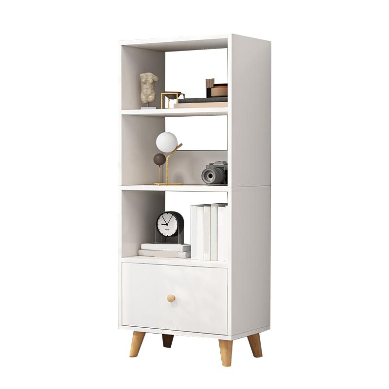 Contemporary Standard Book Shelf Engineered Wood Open Bookcase