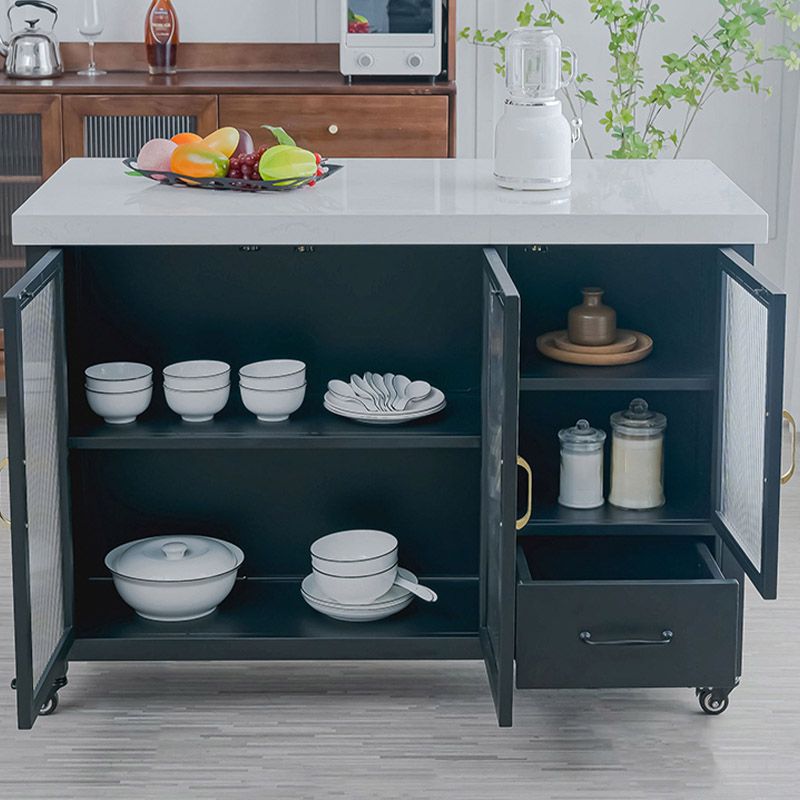 Modern Kitchen Island Table Dining Room Kitchen Island with Storage Cabinet Clearhalo 'furn' 'furn_kitchen_islands_carts' 'Furniture' 'Kitchen & Dining Furniture' 'Kitchen Islands & Carts' 'kitchen_islands_carts' 1200x1200_034126e9-01e6-49d0-a500-1be83d8fbff9