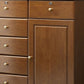 アメリカントラディショナルストレージチェスト無垢材ドレッサー、引き出し6個付き