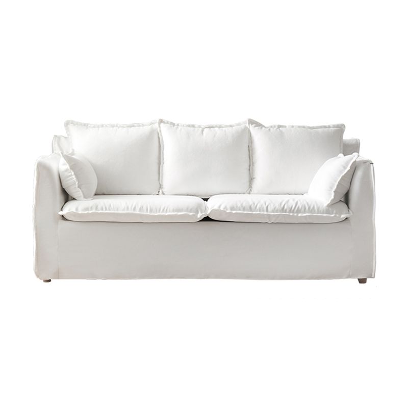 Modern Fabric Sofa 30.3"W with Sofa Flared Arm with Bolster Pillows for Living Room Clearhalo 'furn' 'furn_sofas' 'Furniture' 'furniture_sofas' 'Living Room Furniture' 'Sofa' 'sofas' 1200x1200_0342e73d-7b23-4c50-8f34-0ec0adb322c4