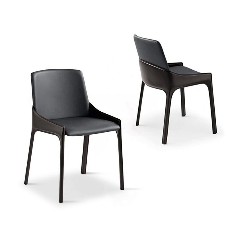 Modern Metal Dining Chair 20'' Wide Parsons Dining Side Chair for Kitchen Clearhalo ' kitchen&dining_furn' 'Dining Chairs' 'Dining Tables & Seating' 'dining_chair' 'furn' 'furn_dining_chair' 'Furniture' 'furniture_dining_chair' 'Kitchen & Dining Furniture' 'kitchen' 1200x1200_03435d16-3e27-4826-bfa8-70d8aff262de