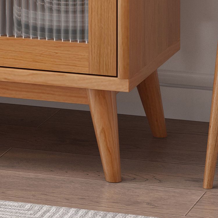 Sala da pranzo moderna server buffet da 45.5 "l porte scorrevoli in legno massiccio armadio