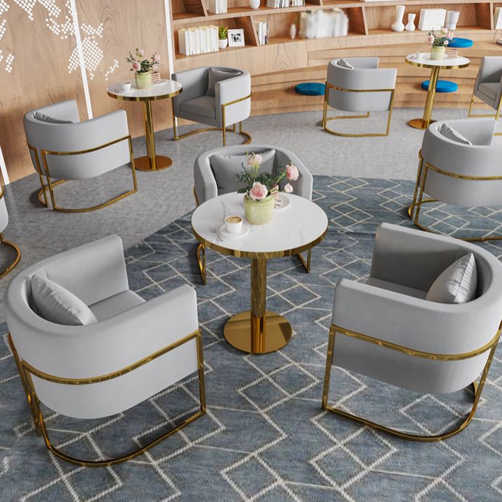 Glam Style Marble Dining Table 1/2/3/4/5 Pieces Dining Set for Home Use Clearhalo 'Dining Room Sets' 'Dining Tables & Seating' 'dining_room_set' 'furn' 'furn_dining_room_set' 'Furniture' 'furniture_dining_room_set' 'Kitchen & Dining Furniture' 1200x1200_034600a2-0ef2-44b8-ad59-43522f4d1098