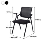Mid Back Mesh Conference Chair Modern Fixed Arms Office Chair for Home Office Clearhalo 'furn' 'furn_office_chair' 'Furniture' 'Office Chairs' 'Office Furniture' 'office_chair' 1200x1200_0346ff7b-08e6-49be-b4fb-b4e105391bf2