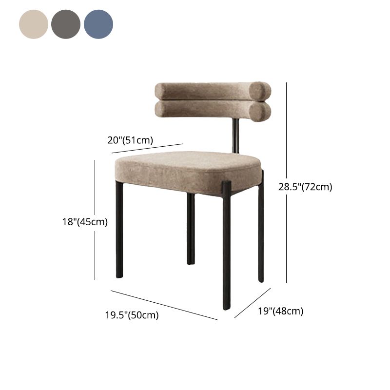 Contemporary Style Upholstered Side Chairs Open Back Dining Side Chair Clearhalo 'Dining Chairs' 'Dining Tables & Seating' 'dining_chair' 'furn' 'furn_dining_chair' 'Furniture' 'furniture_dining_chair' 'Kitchen & Dining Furniture' 1200x1200_0348a8e4-5434-4825-a69e-27e7f895b8b9