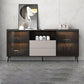 Sideboard di pietra della credenza a buffet moderna con armadi e cassetti