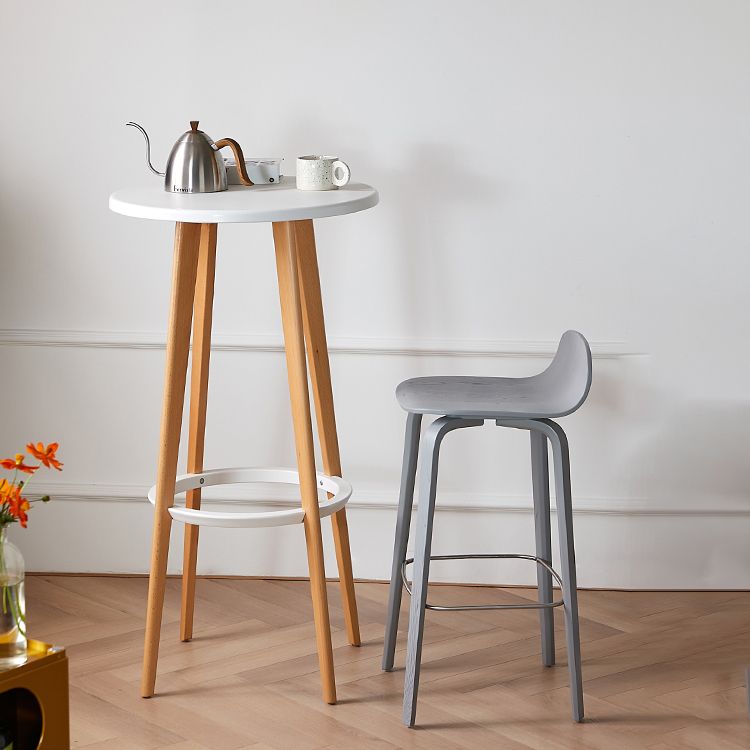 Indoor Armless Low Back Bar Height Stool Beech Solid Wood Bar Stool Clearhalo 'Bar Furniture' 'Bar Stools' 'bar_stools' 'furn' 'furn_bar_stools' 'Furniture' 'Kitchen & Dining Furniture' 1200x1200_034eb252-0f8b-448e-8c41-3b0520efb2a4