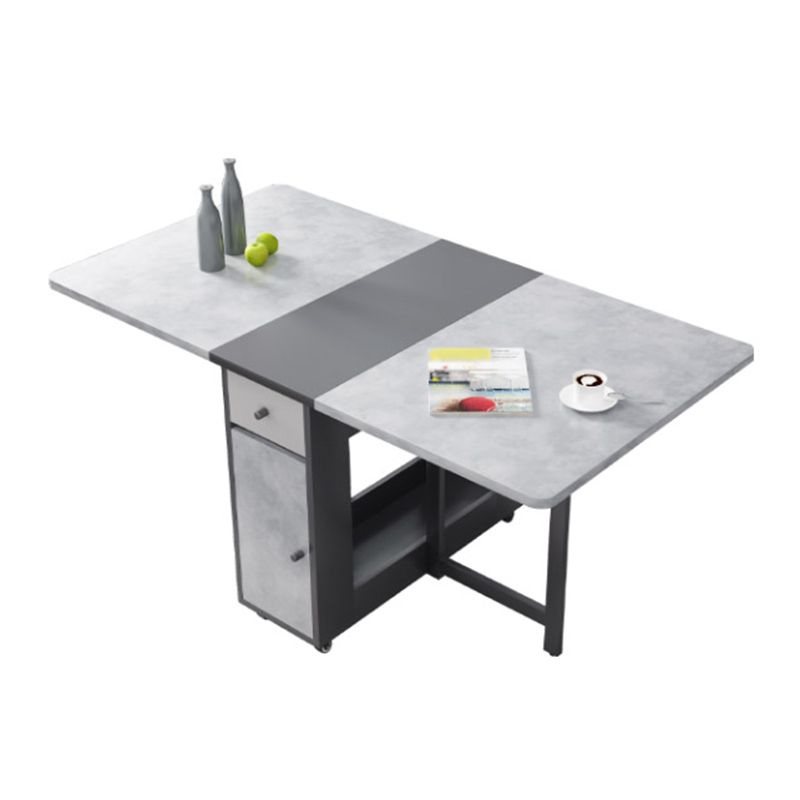 MDF Dining Table Modern Style Rectangle Multifunctional Table for Dining Room Clearhalo ' dining_table' 'Dining Tables & Seating' 'Dining Tables' 'furn' 'furn_dining_table' 'Furniture' 'furniture_dining_table' 'Kitchen & Dining Furniture' 'kitchen&dining_furn' 'kitchen' 'kitchen_dining_table' 1200x1200_03525b57-881f-438f-8756-91f25c211f65