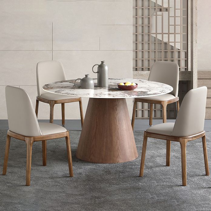 Modern 1/4/5/7 Pieces Dining Sintered Stone Dining Table Set for Kitchen with Wood Legs Clearhalo 'Dining Room Sets' 'Dining Tables & Seating' 'dining_room_set' 'furn' 'furn_dining_room_set' 'Furniture' 'furniture_dining_room_set' 'Kitchen & Dining Furniture' 'kitchen&dining_furn' 'kitchen' 1200x1200_03531e84-9559-4e3b-8c74-7e8f2cb74b6e