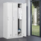 Grey Wardrobe Armoire Metal Contemporary Wardrobe Cabinet for Home