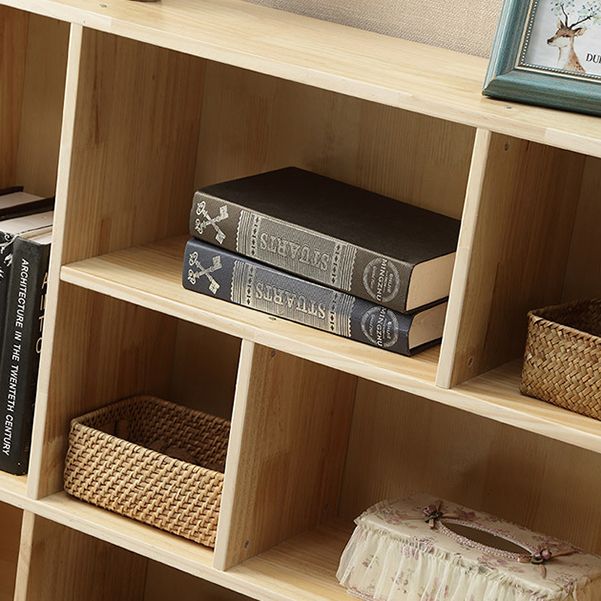 Estante de la estantería escandinava estante de libros estándar con estantes rectangulares