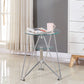 28.7"H Modern Metal Frame Base Round Glass Top Coffee Table with Shelf Clearhalo 'Coffee & Accent Tables' 'Coffee Tables' 'coffee_tables' 'furn' 'furn_coffee_tables' 'Furniture' 'Living Room Furniture' 1200x1200_03585195-50b3-4508-bae7-21d486de5f53