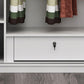 Engineered houten witte garderobe kast moderne garderobe kast