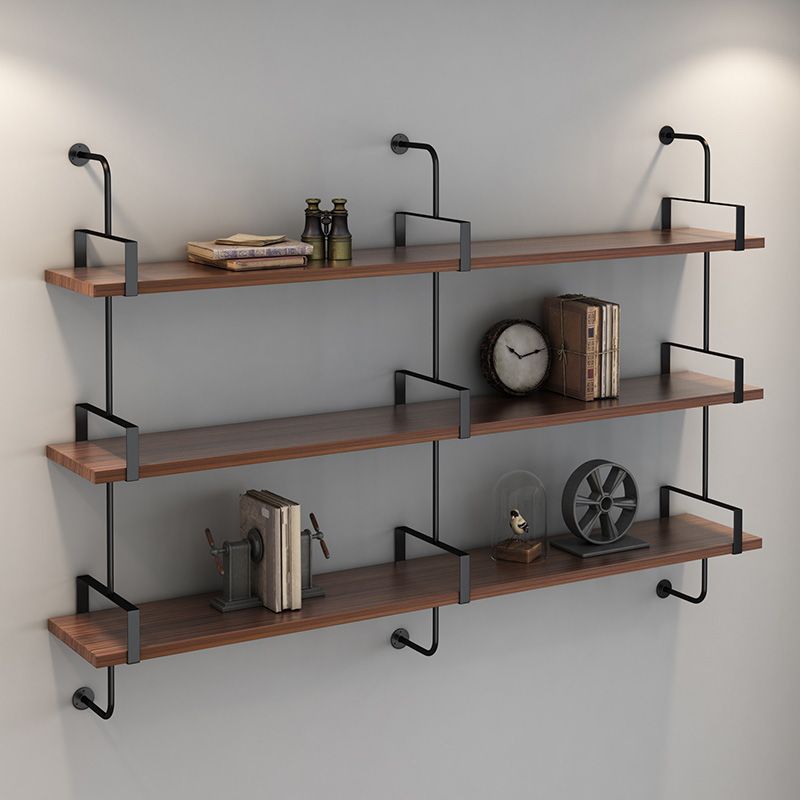 Metal Bookshelf Industrial Style Wall Mounted Bookcase for Home Office Clearhalo 'Bookcases' 'furn' 'furn_bookcases' 'Furniture' 'furniture_bookcases' 'kitchen' 'kitchen_bookcases' 'Living Room Furniture' 'Office Furniture' 1200x1200_035a6d78-201c-4363-b6ee-9971e24bc86f