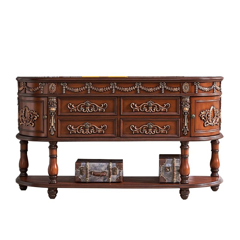 Tavolo da console di Victoria Half Moon Tavolo da divano console per Hall