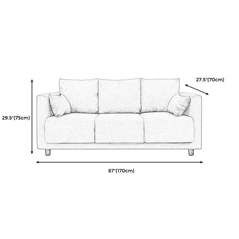 Square Arm Modern Sofa with Tight Seat and Loose Back for Living Room Clearhalo 'furn' 'furn_sofas' 'Furniture' 'furniture_sofas' 'kitchen' 'kitchen_sofas' 'Living Room Furniture' 'Sofa' 'sofas' 1200x1200_035b833e-2c12-4080-afa9-ed81ed9fa4ba