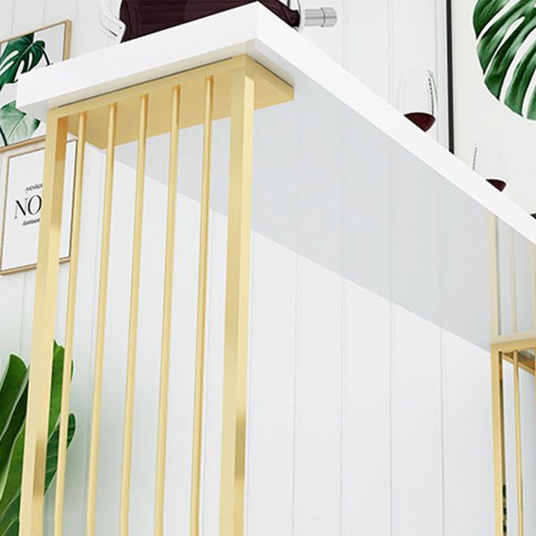 Glam 1/2/3 Pieces Bar Table Set Rectangle Bar Table with High Metal Stools for Home Clearhalo 'Bar Furniture' 'furn' 'furn_home_bar_bar_sets' 'Furniture' 'Home Bars & Bar Sets' 'home_bar_bar_sets' 'Kitchen & Dining Furniture' 1200x1200_035d3032-703c-41ab-b8ef-87a958812342