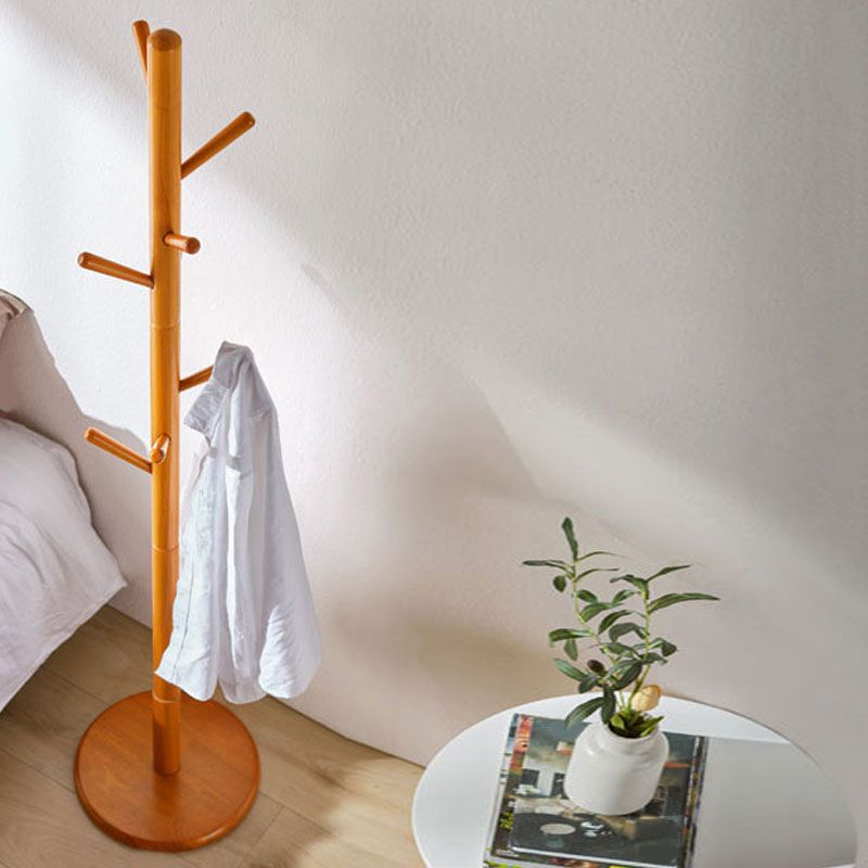 Solid Wood Entry Hall Tree Free Standing Coat Hanger for Hallway Clearhalo 'Entry & Mudroom Furniture' 'furn' 'furn_hall_tree_coat_racks' 'Furniture' 'Hall Trees & Coat Racks' 'hall_tree_coat_racks' 1200x1200_035df7ef-4cbe-437d-835e-f8613ed286a0
