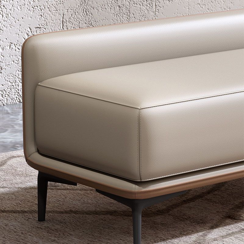 Modern Upholstered Bench, 20"H Bedroom Bench with Metal Legs Clearhalo 'Benches' 'Chairs & Seating' 'furn' 'furn_benches' 'Furniture' 'Living Room Furniture' 1200x1200_03617b11-b945-4330-a866-4b498a574b7b