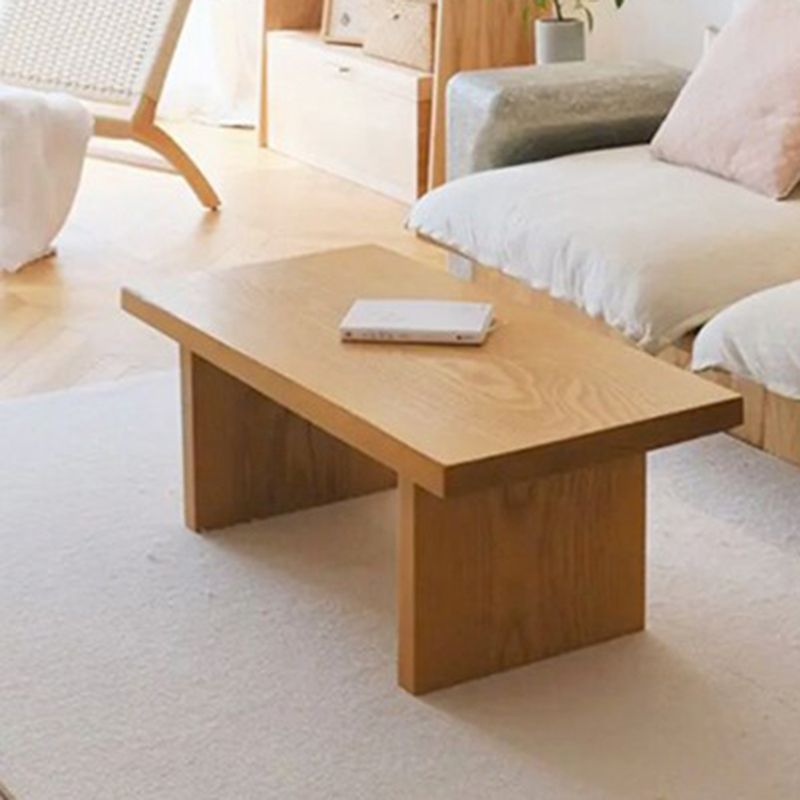 North European Sled Coffee Cocktail Table Wood Coffee or End Table