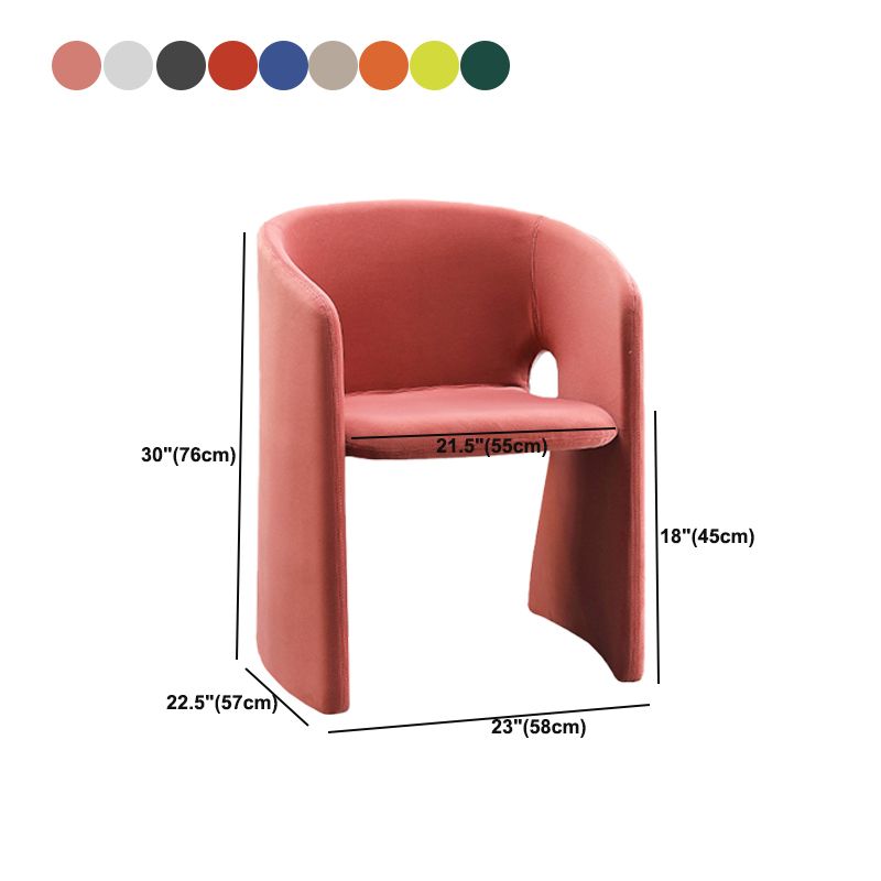 22.44" Wide Scandinavian Style Single Sofa Chair Fabric Sloped Arms Chair Clearhalo 'Accent Chairs' 'accent_chairs' 'Chairs & Seating' 'furn' 'furn_accent_chairs' 'Furniture' 'Living Room Furniture' 1200x1200_03627d55-34ca-4228-89ad-6e5455bc3c53