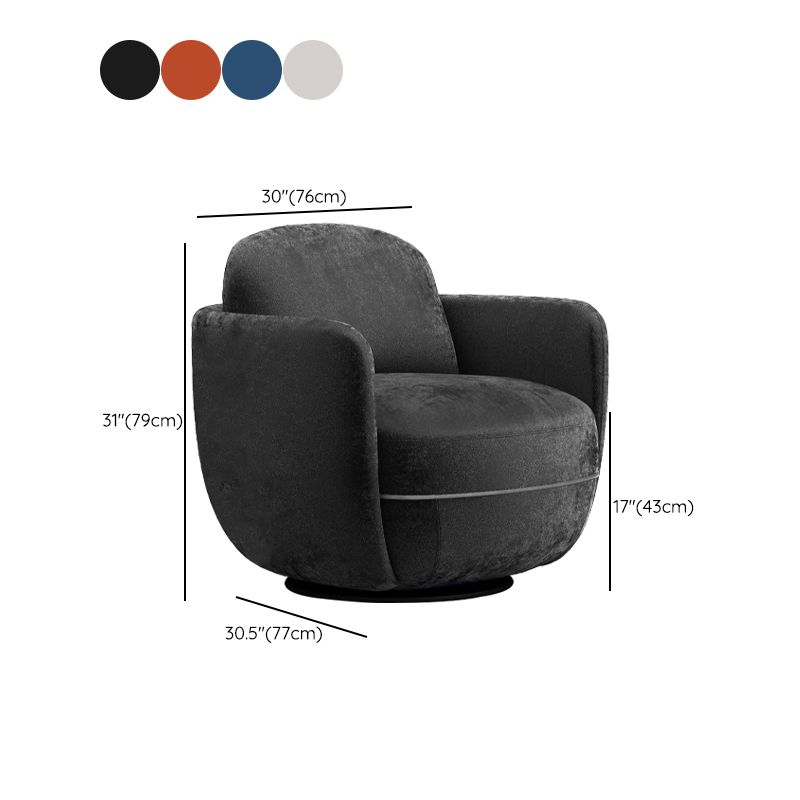 Solid Color Accent Armchair Swivel Living Room Accent Armchair Clearhalo 'Accent Chairs' 'accent_chairs' 'Chairs & Seating' 'furn' 'furn_accent_chairs' 'Furniture' 'Living Room Furniture' 1200x1200_0363c860-40de-4621-bf93-146d53025ba4