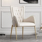 Glam Style Arm Chair Parsons Indoor Dining Chair with Metal Base Clearhalo 'Dining Chairs' 'Dining Tables & Seating' 'dining_chair' 'furn' 'furn_dining_chair' 'Furniture' 'furniture_dining_chair' 'Kitchen & Dining Furniture' 1200x1200_0364ba75-c36d-4b8e-a43a-b676194a55f9
