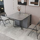 Modern Style Dining Table Sintered Stone Drop-Leaf Dining Table for Home Use Clearhalo ' dining_table' 'Dining Tables & Seating' 'Dining Tables' 'furn' 'furn_dining_table' 'Furniture' 'furniture_dining_table' 'Kitchen & Dining Furniture' 'kitchen&dining_furn' 'kitchen' 'kitchen_dining_table' 1200x1200_036696d6-9a20-4e3d-8b44-9fbf1ed993a2