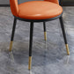 Sillas de comedor de estilo nórdico silla de comedor sin brazo con patas de metal para cocina